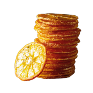 ByBillund-Garnish-tørret-appelsin-skiver-frugtskiver-cocktails pynt-dansk-håndskåret-dehydreret frugt