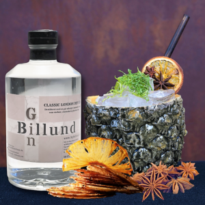 ByBillund-gin-ananas sirup-tørret ananas-stjerneanis-garnish-cocktails